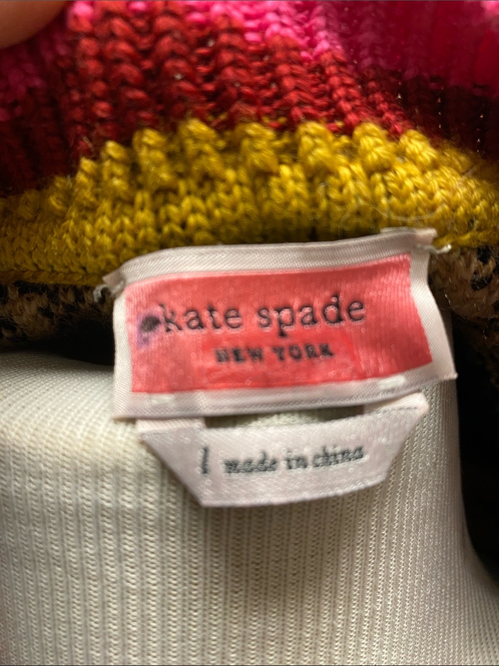 kate spade Multicolor Floral & Heart Crewneck Sweater - Teal/Pink/Red/Yellow - Picture 2 of 11